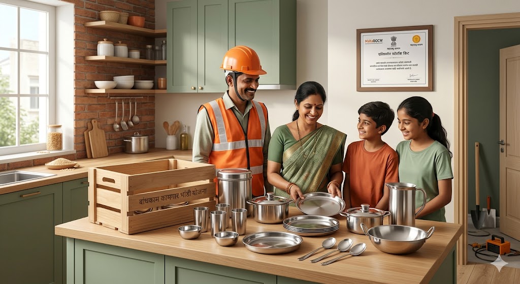 bandhkam kamgar mofat bhandi yojana